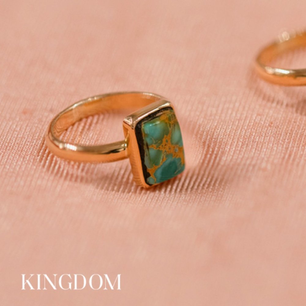 14k Gold Royston Turquoise Ring